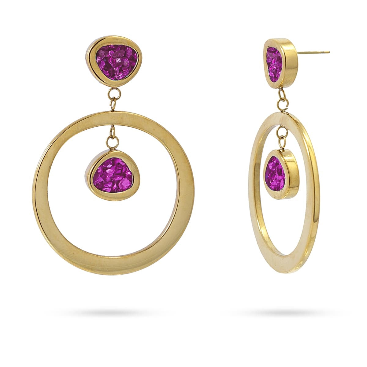 Pendientes Kobe Rosa Anartxy