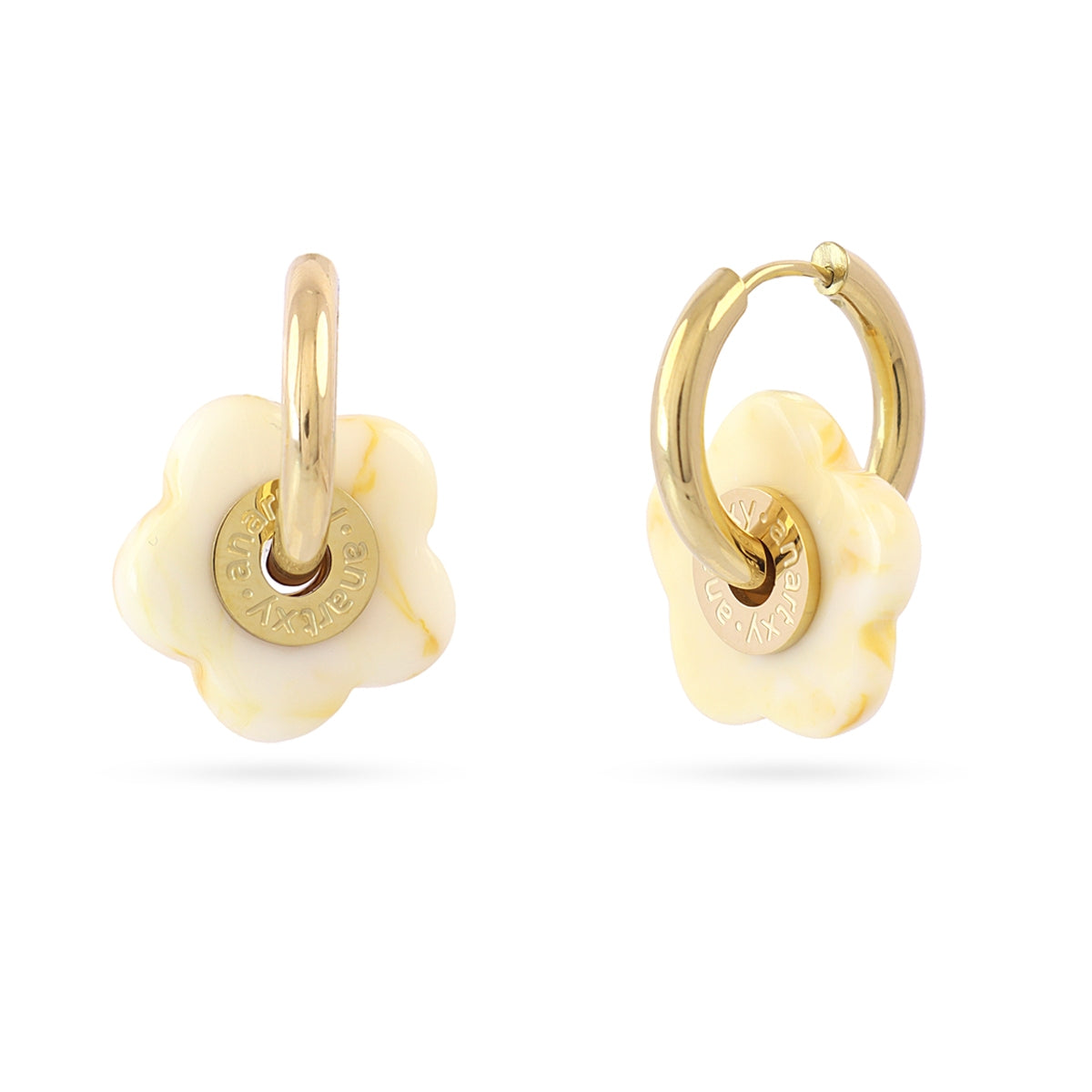 Pendientes Marbles Kavya Beige Anartxy