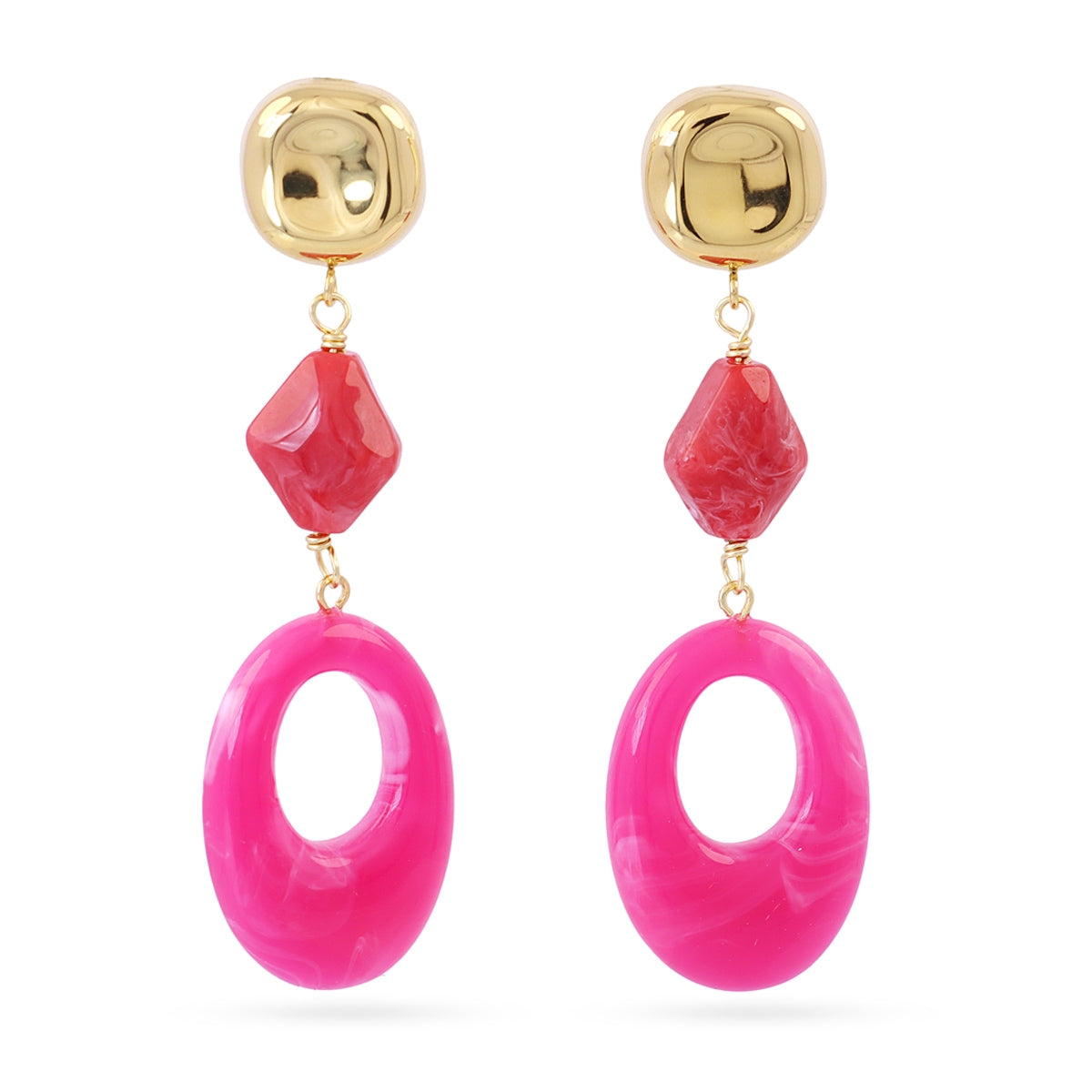 Pendientes Marbles Morya Rosa Anartxy