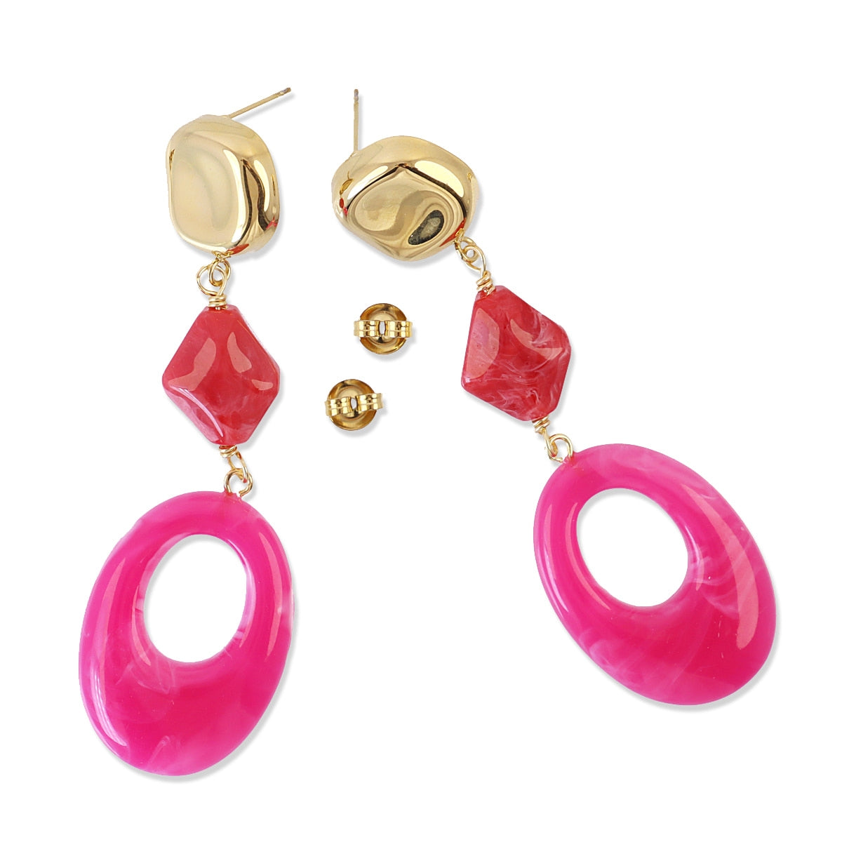 Pendientes Marbles Morya Rosa Anartxy