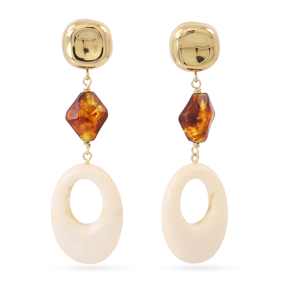 Pendientes Marbles Morya Beige Anartxy