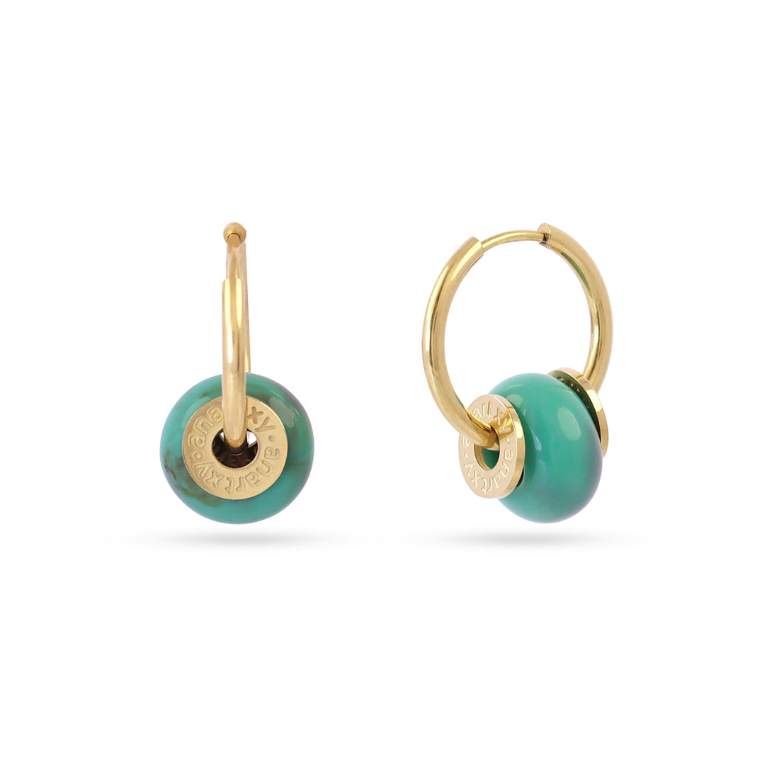 Pendientes Marbles Slow Turquesa Anartxy