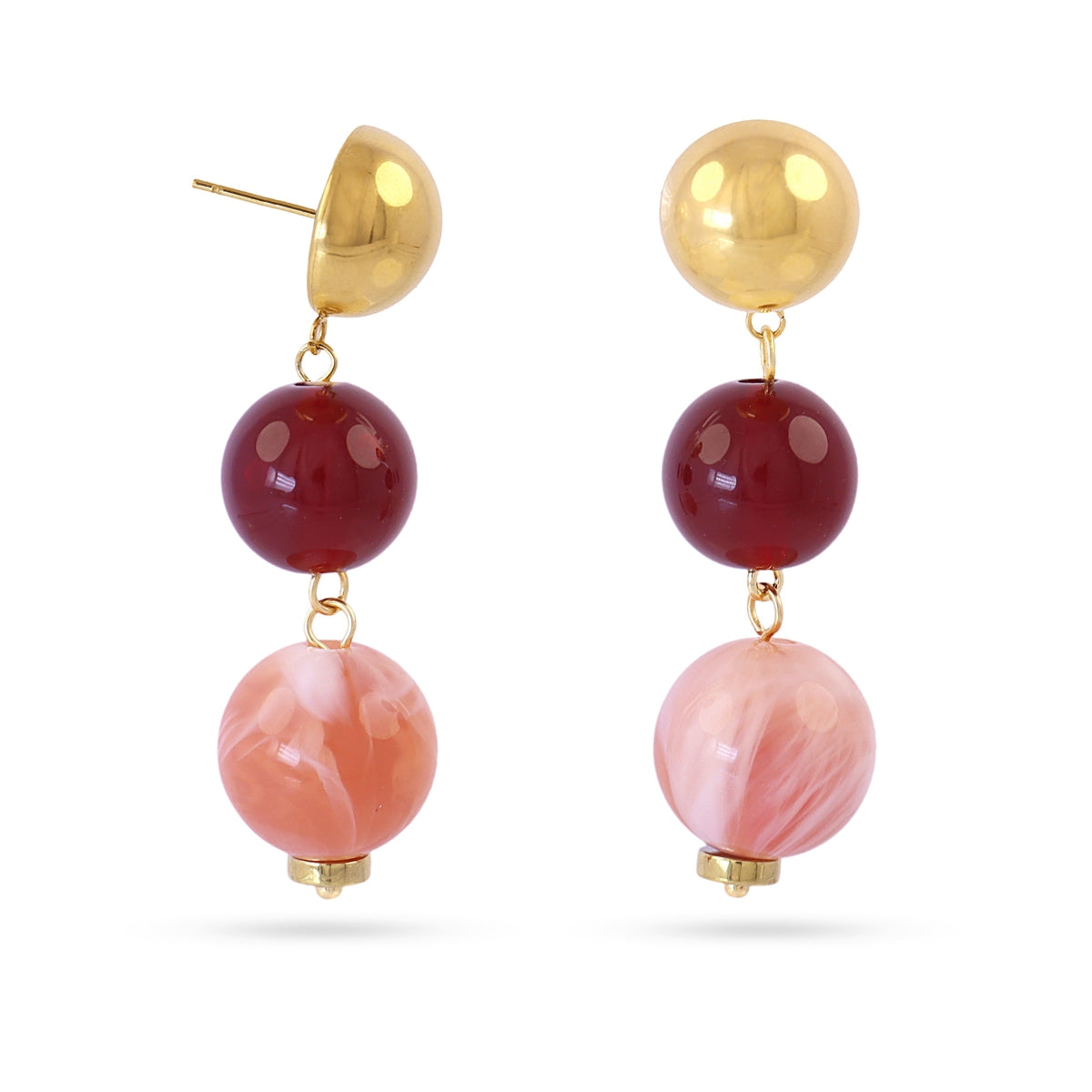 Pendientes Marbles Soul Rosa Anartxy