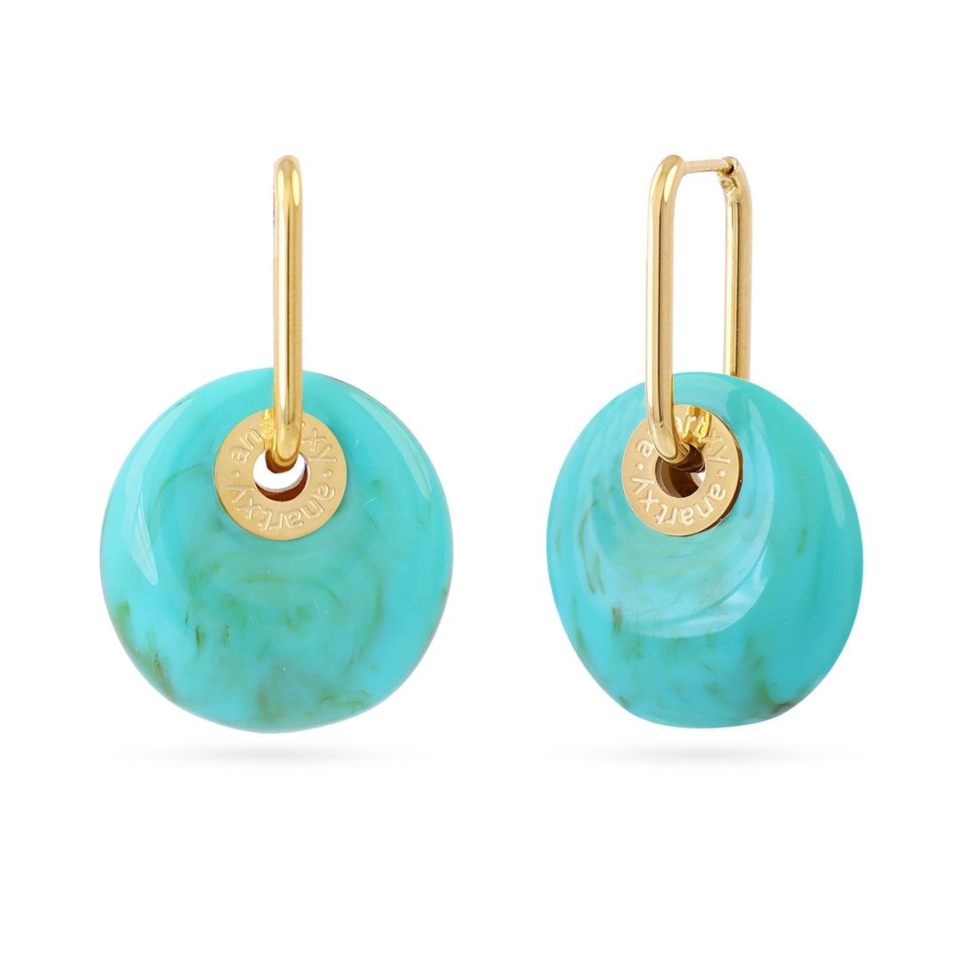 Pendientes Marbles Xyra Turquesa Anartxy