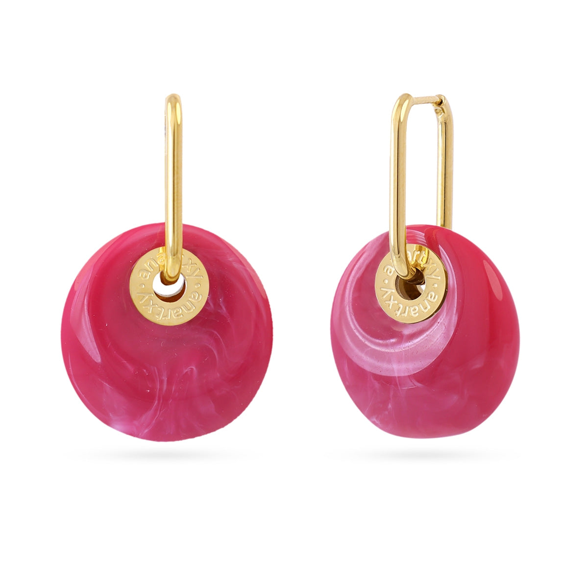 Pendientes Marbles Xyra Rosa Anartxy