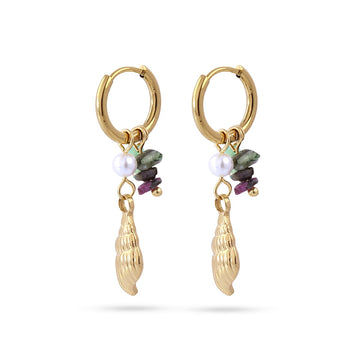 Pendientes Tide Elektra Dorado Anartxy