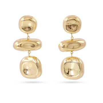 Pendientes Melt Bluma Dorado Anartxy