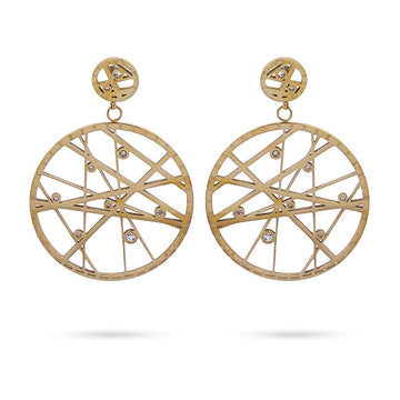 Pendientes Mercurio Dorado Anartxy