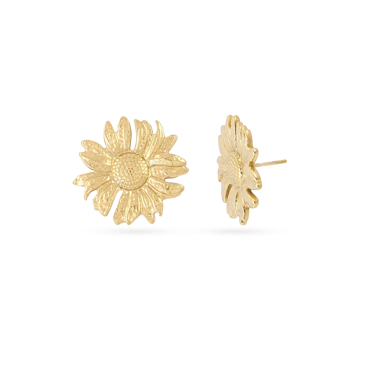 Pendientes mini Essentials flor margarita Dorado Anartxy