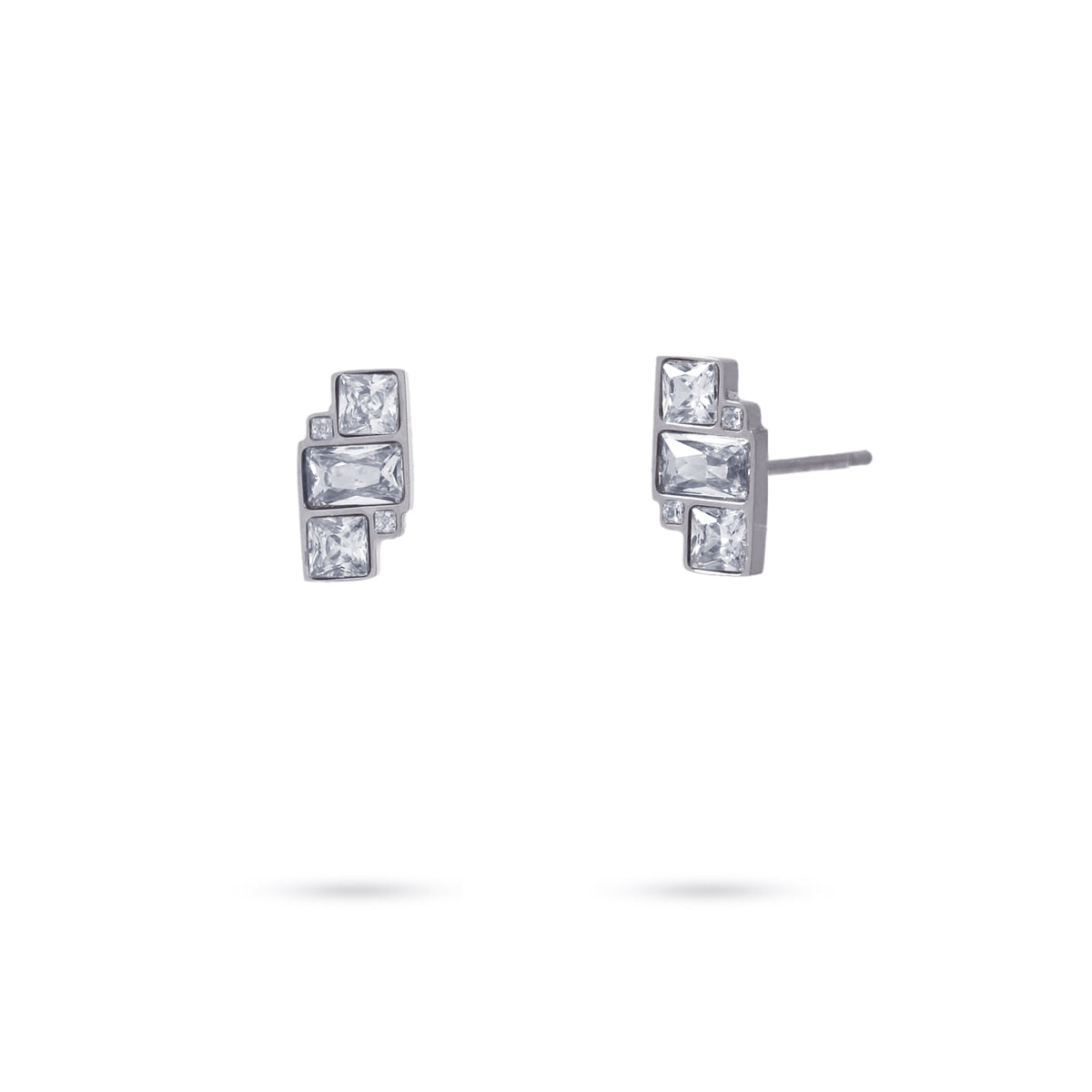 Pendientes Mintaka Plateado Anartxy