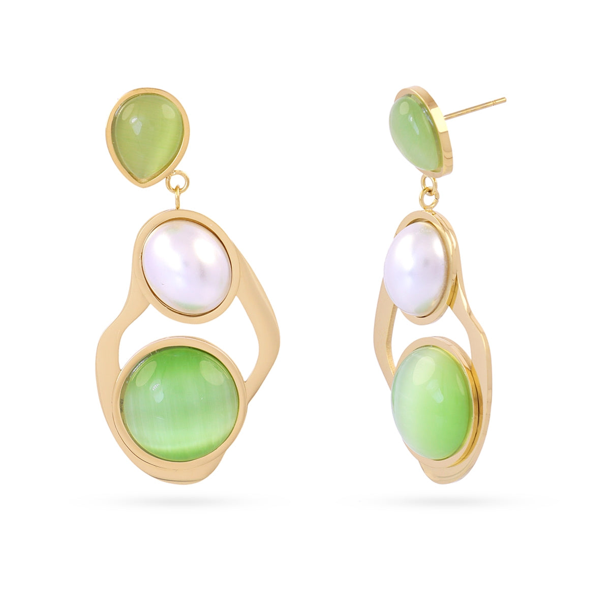 Pendientes Mirage Prism Verde Anartxy