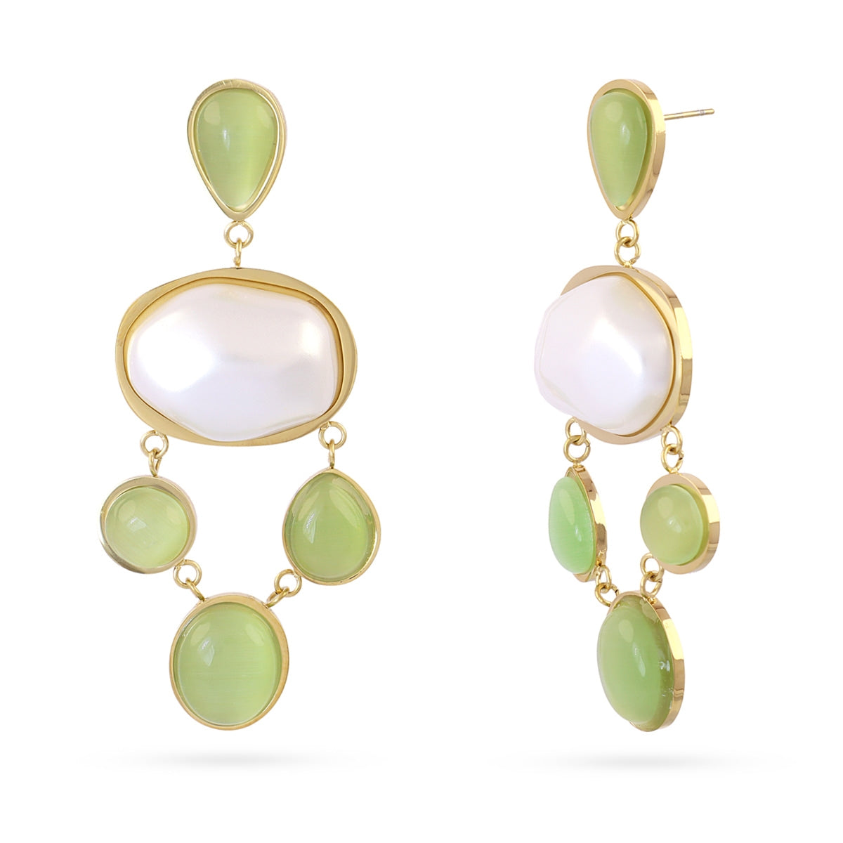 Pendientes Mirage Silken Verde Anartxy
