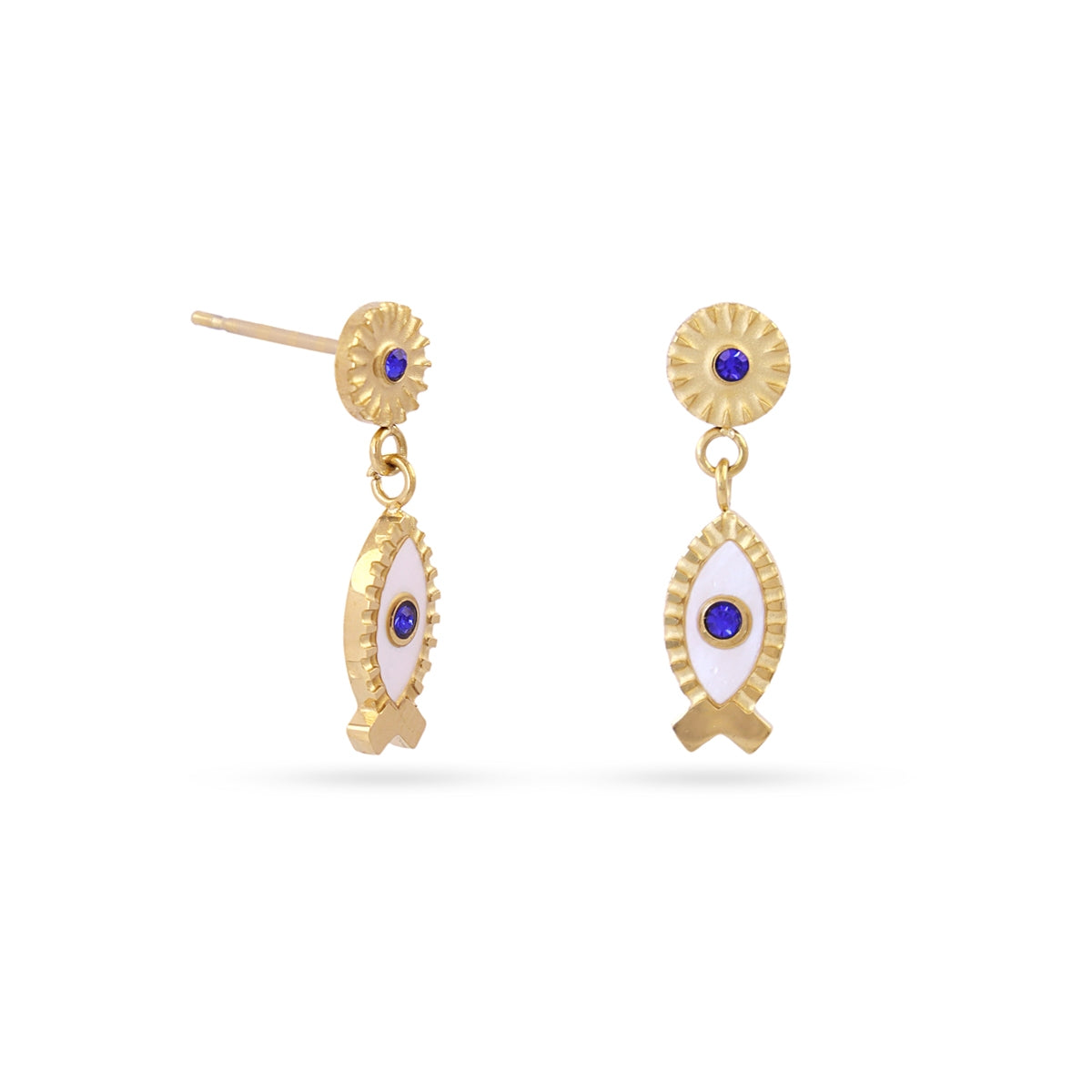 Pendientes Mystic Faithen Blanco Anartxy