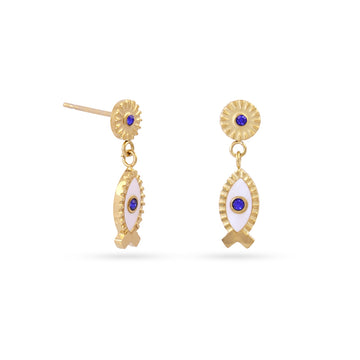 Pendientes Mystic Faithen Blanco Anartxy