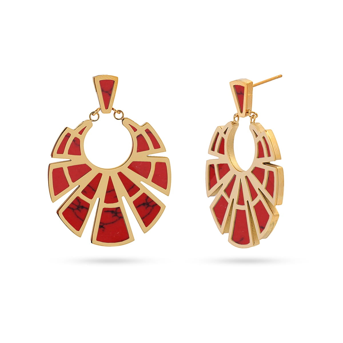 Pendientes Breeze Serene Rojo Anartxy