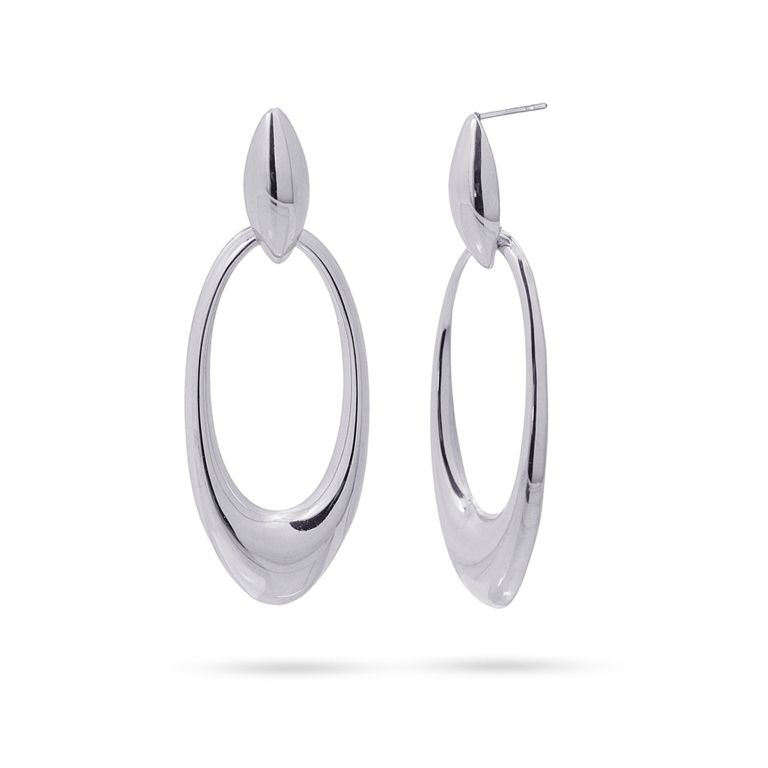 Pendientes Waves Big Wavecrest Plateado Anartxy