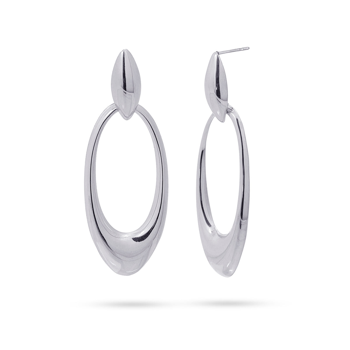 Pendientes Waves Big Wavecrest Plateado Anartxy