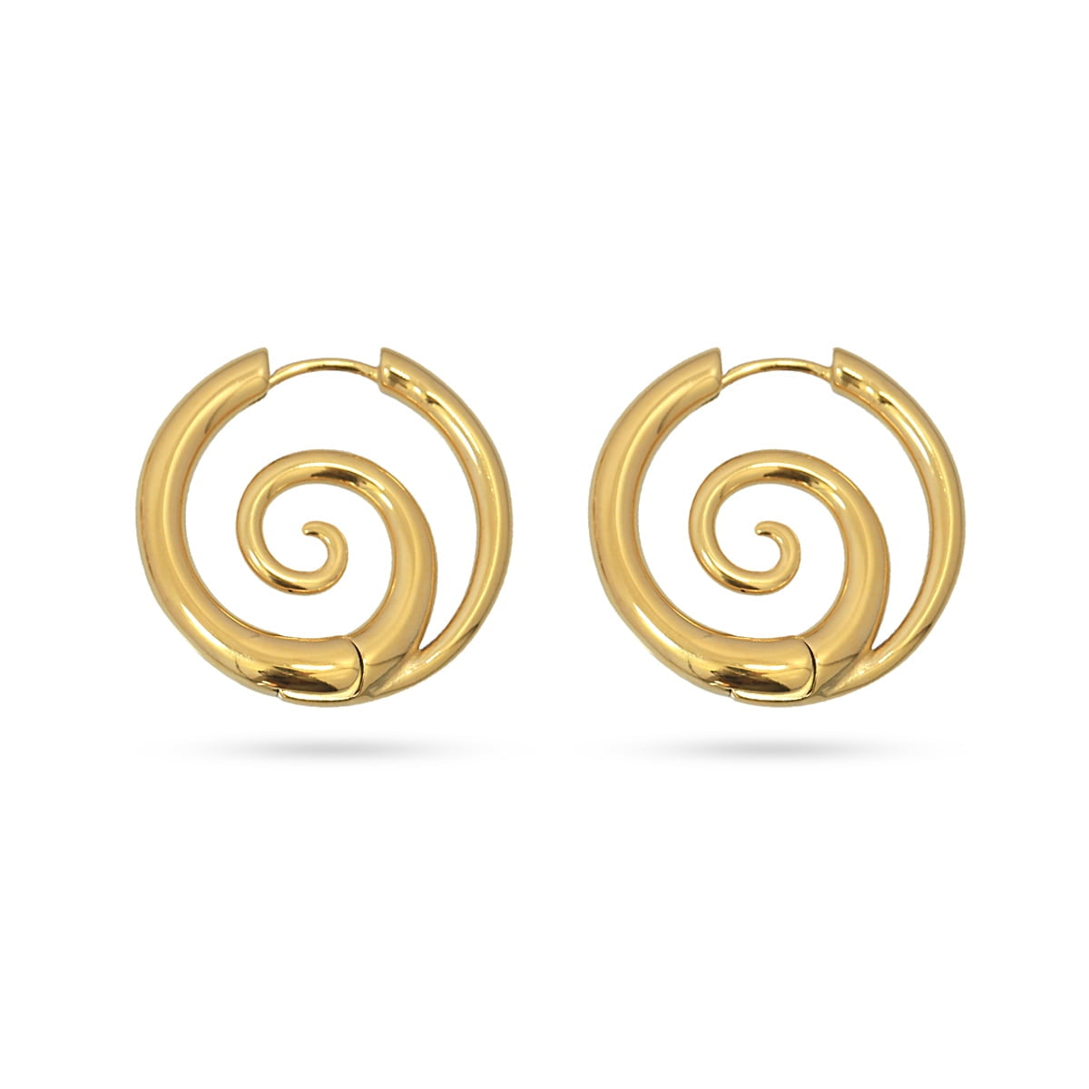 Pendientes Waves Twirls Dorado Anartxy