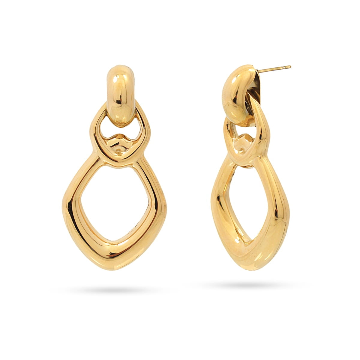 Pendientes Waves Hooked Dorado Anartxy