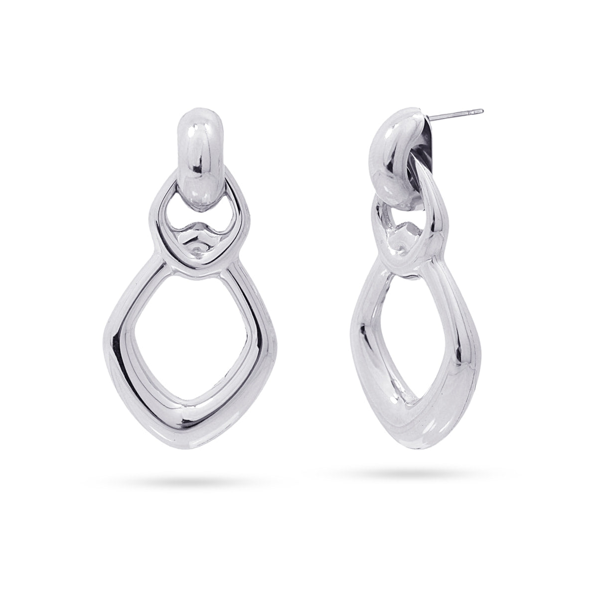 Pendientes Waves Hooked Plateado Anartxy