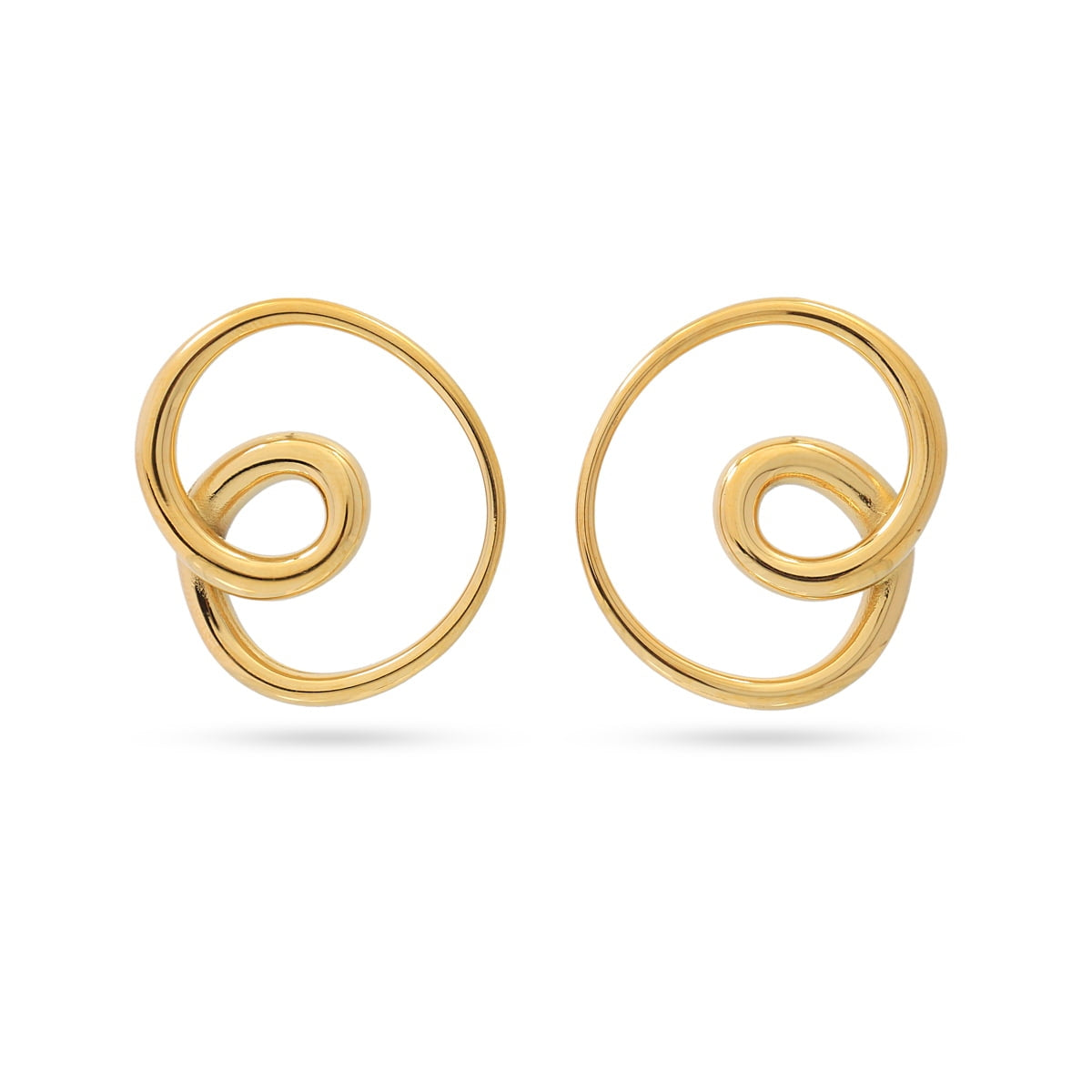 Pendientes Waves Swirl Dorado Anartxy