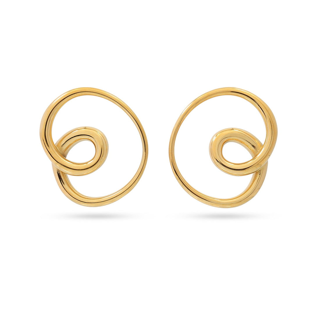 Pendientes Waves Swirl Dorado Anartxy