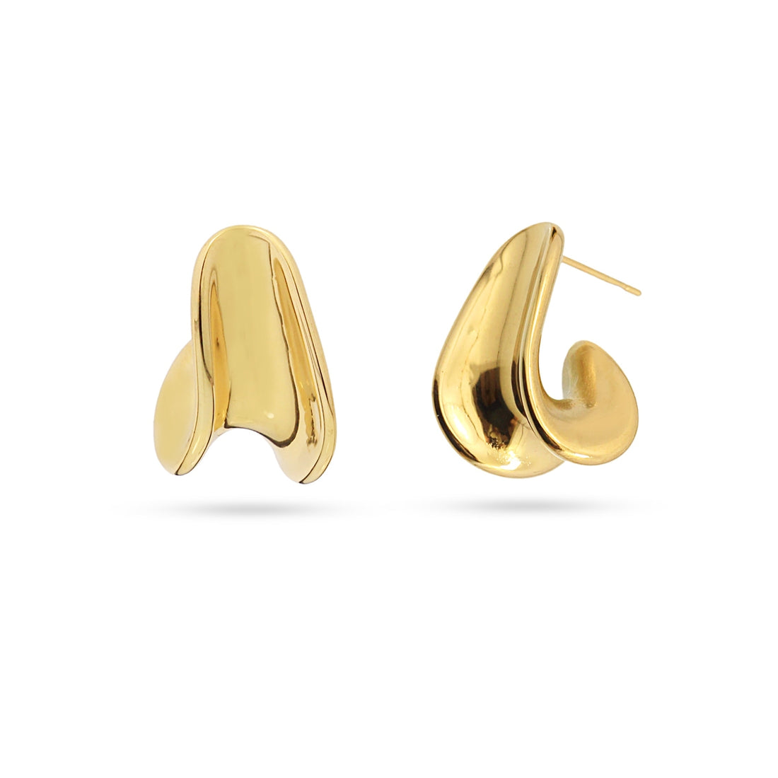 Pendientes Waves Drift Dorado Anartxy
