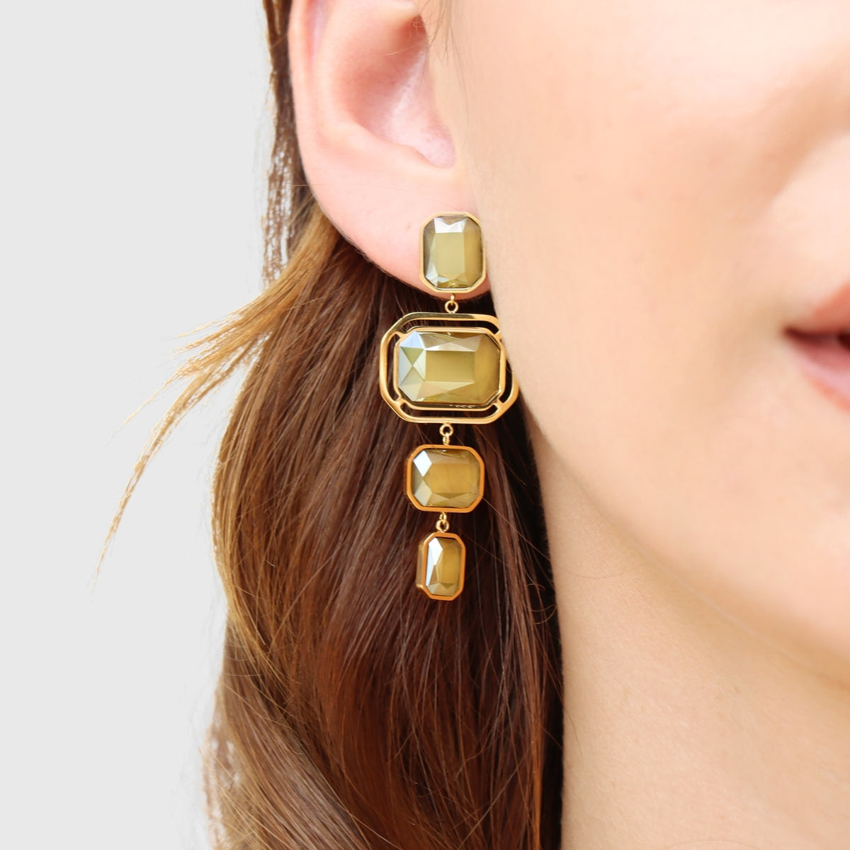 Pendientes Pixels Glowd Amarillo Anartxy