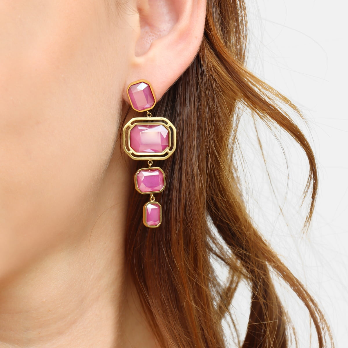 Pendientes Pixels Glowd Rosa Anartxy