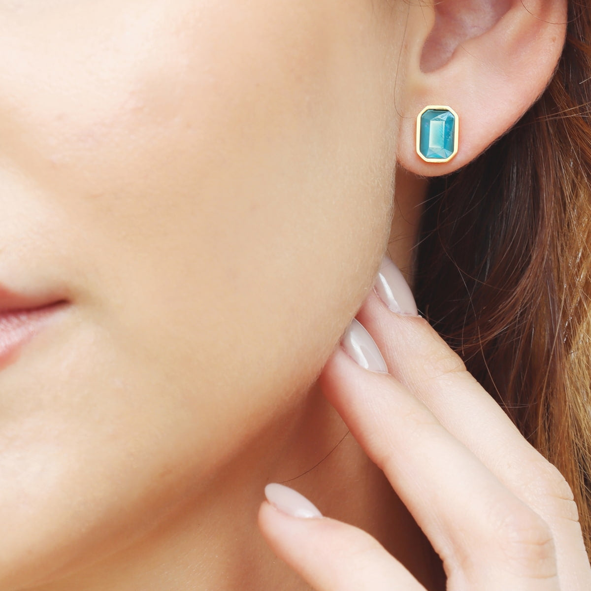 Pendientes Pixels Sienna Azul Anartxy