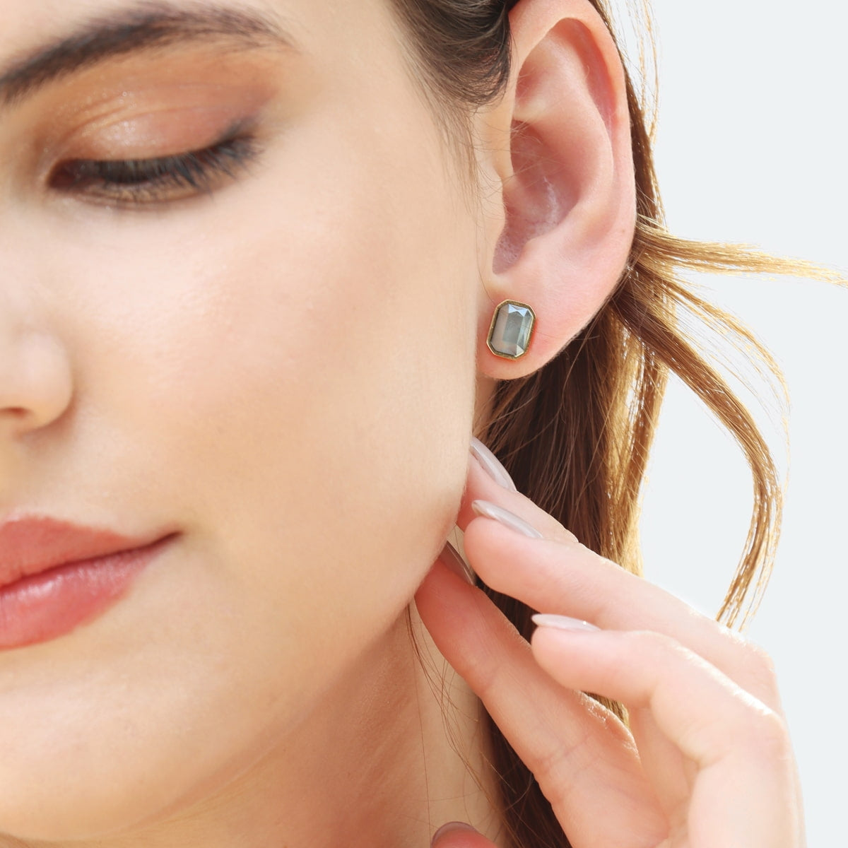 Pendientes Pixels Sienna Gris Anartxy