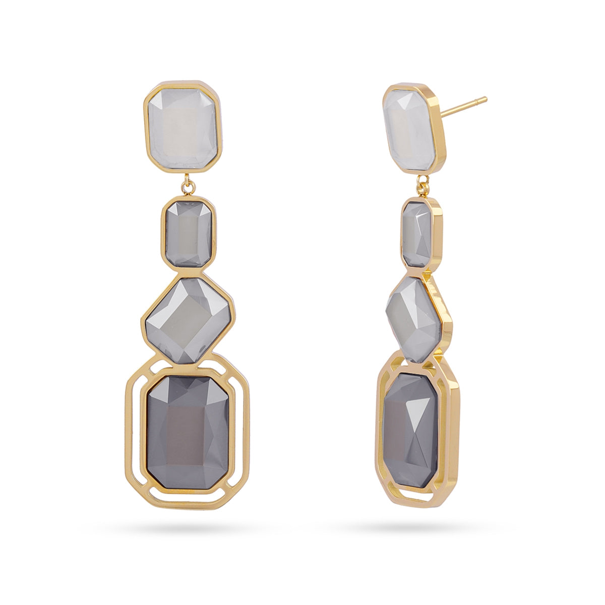 Pendientes Pixels Solesse Gris Anartxy