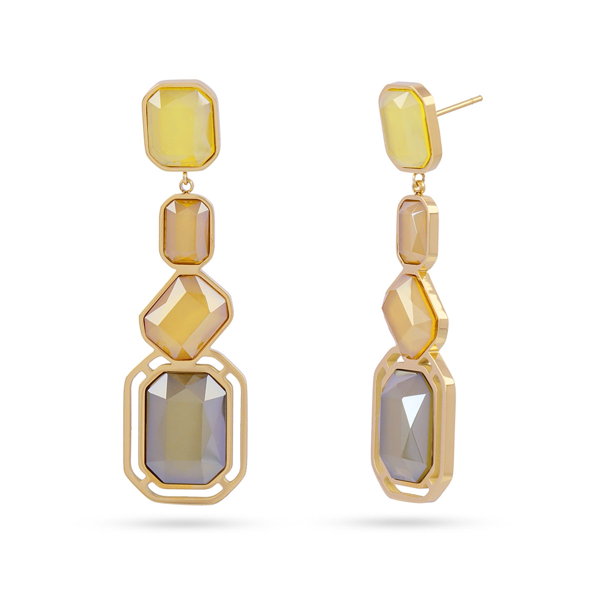 Pendientes Pixels Solesse Amarillo Anartxy
