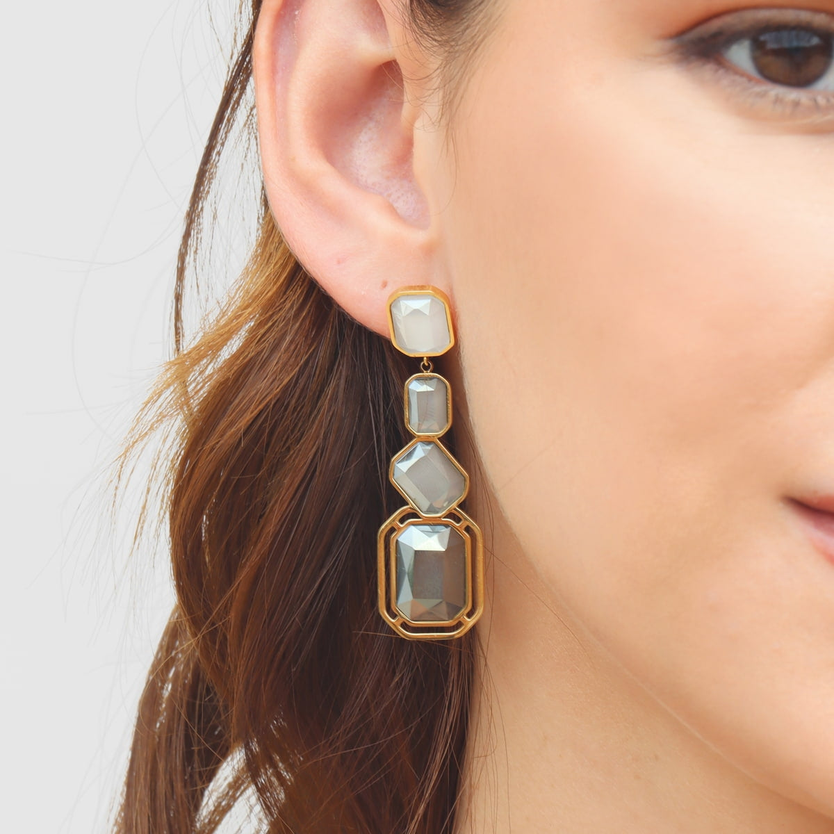Pendientes Pixels Solesse Gris Anartxy