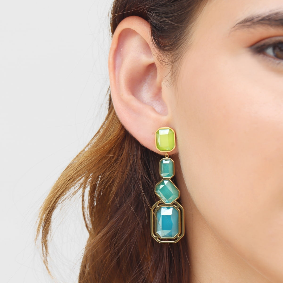 Pendientes Pixels Solesse Azul Anartxy
