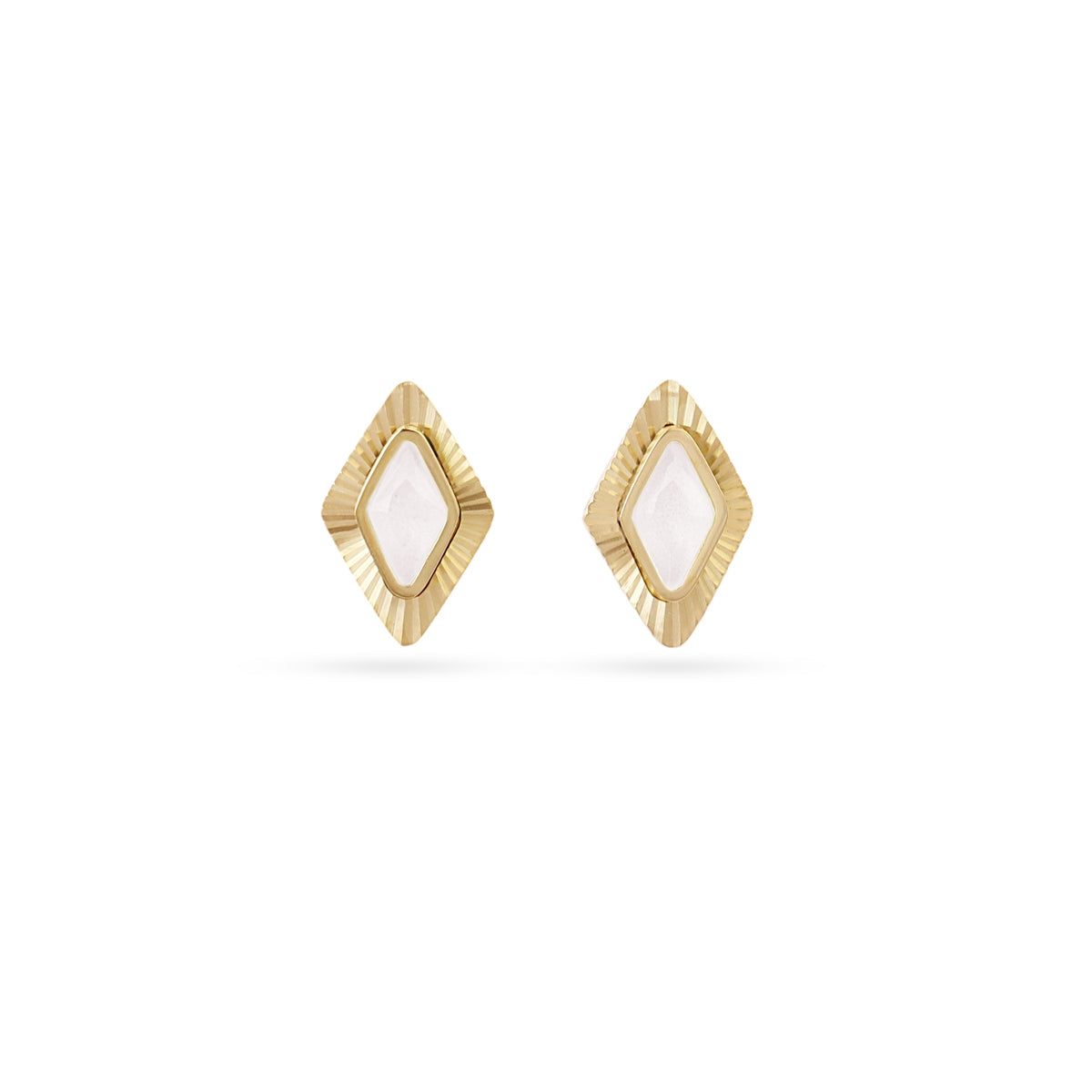 Pendientes Prisma Caelix Blanco Anartxy