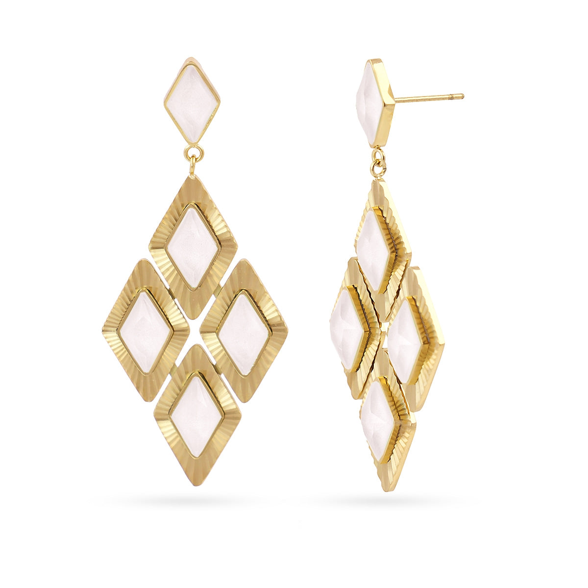 Pendientes Prisma Irixa Blanco Anartxy