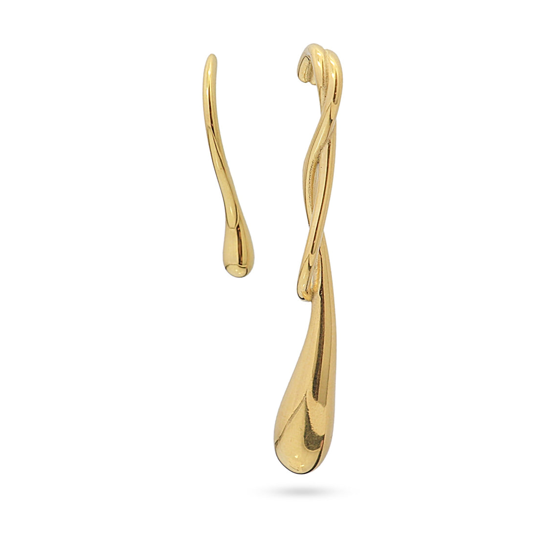 Pendientes Waves Drip Dorado Anartxy