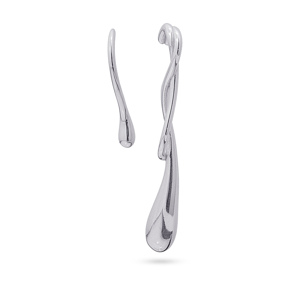Pendientes Waves Drip Plateado Anartxy