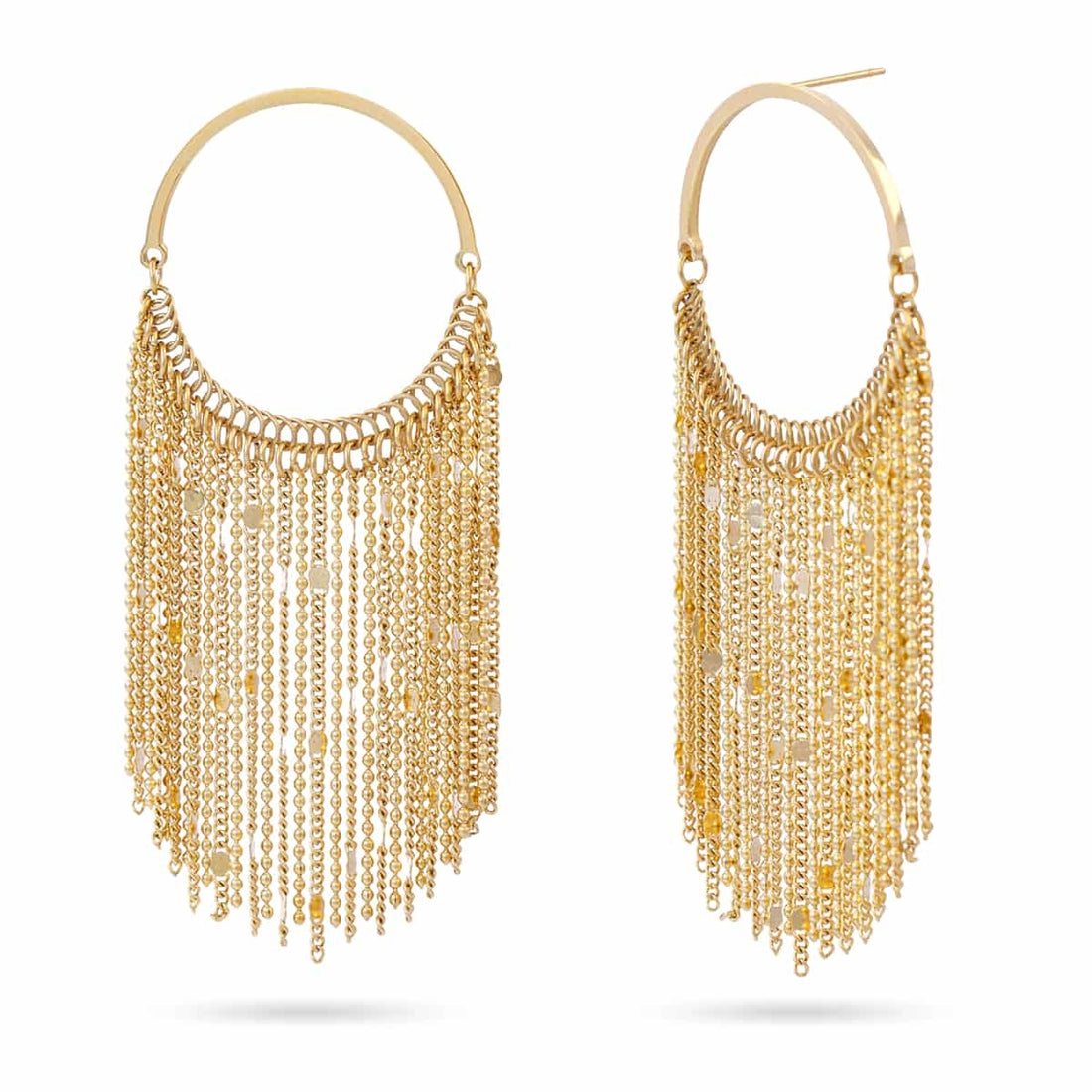 Pendientes Rainfall Drizzle Dorado Anartxy