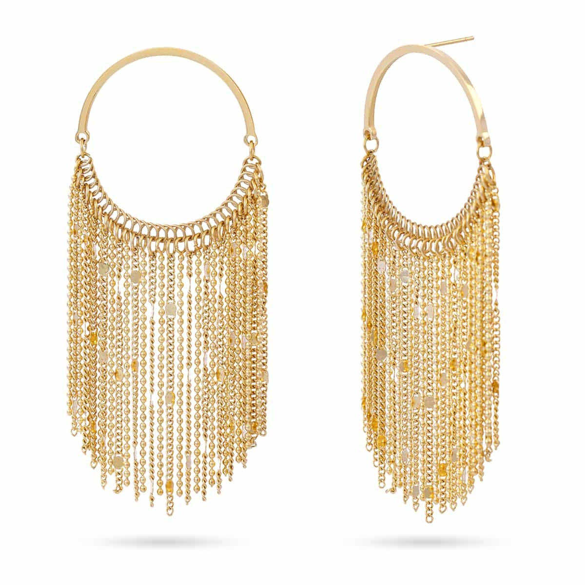 Pendientes Rainfall Drizzle Dorado Anartxy