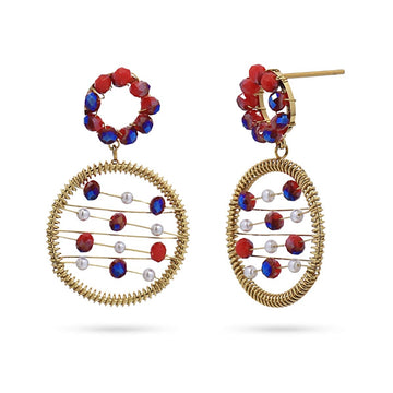 Pendientes Levity Aerial Rojo Anartxy
