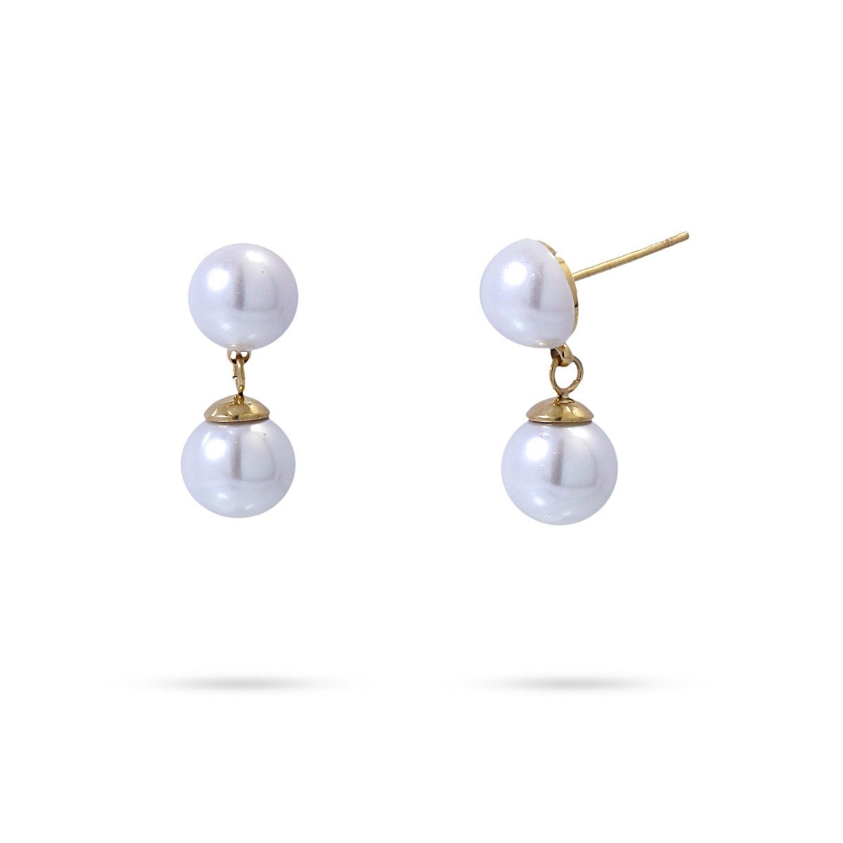 Pendientes Selene perlas Dorado Anartxy