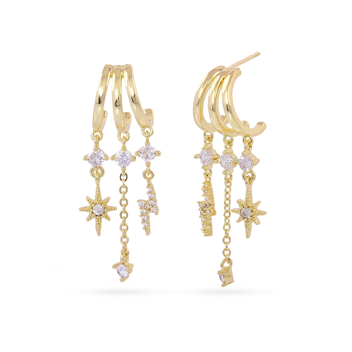 Pendientes Shine Devyn Dorado Anartxy