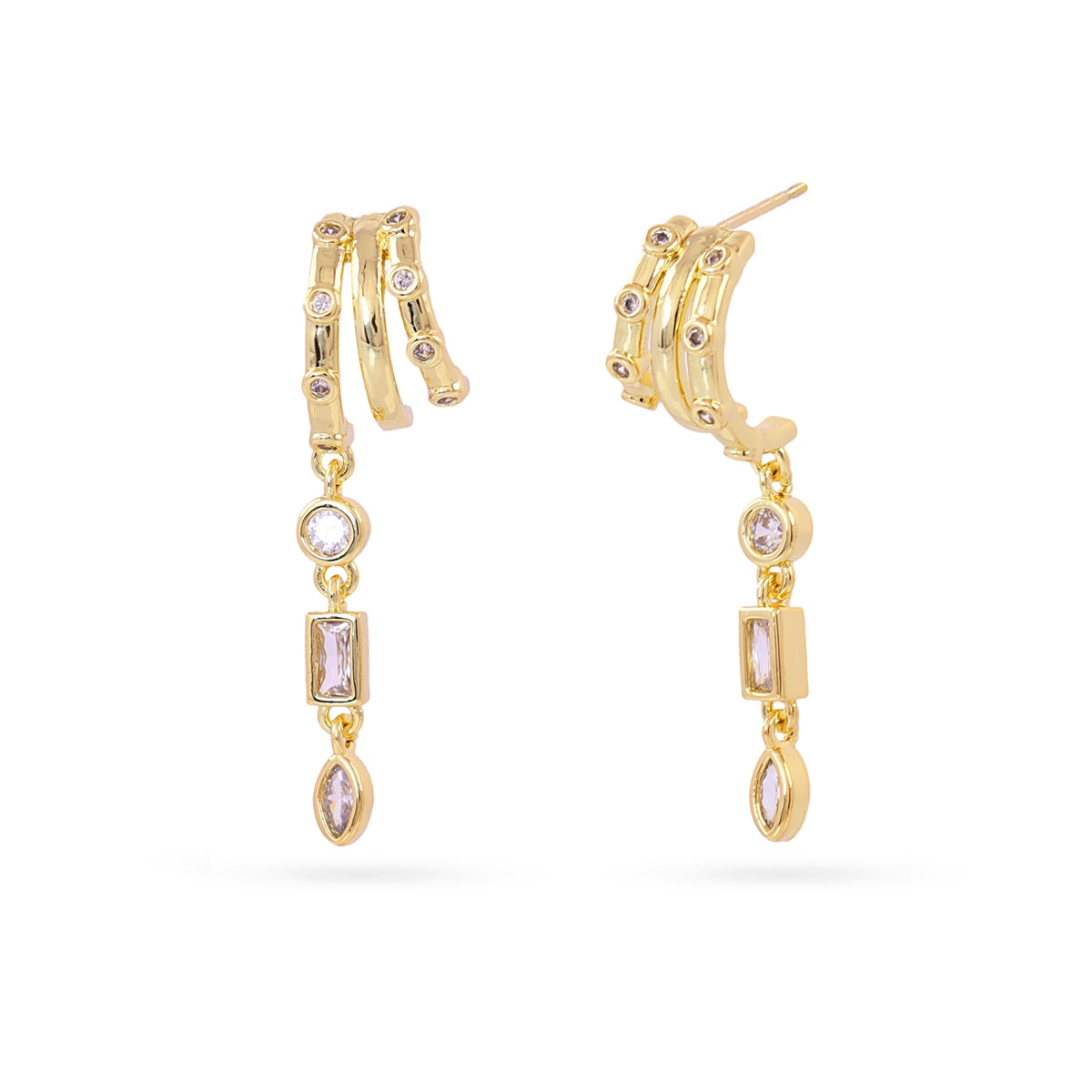 Pendientes Shine Riven Dorado Anartxy