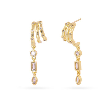 Pendientes Shine Riven Dorado Anartxy