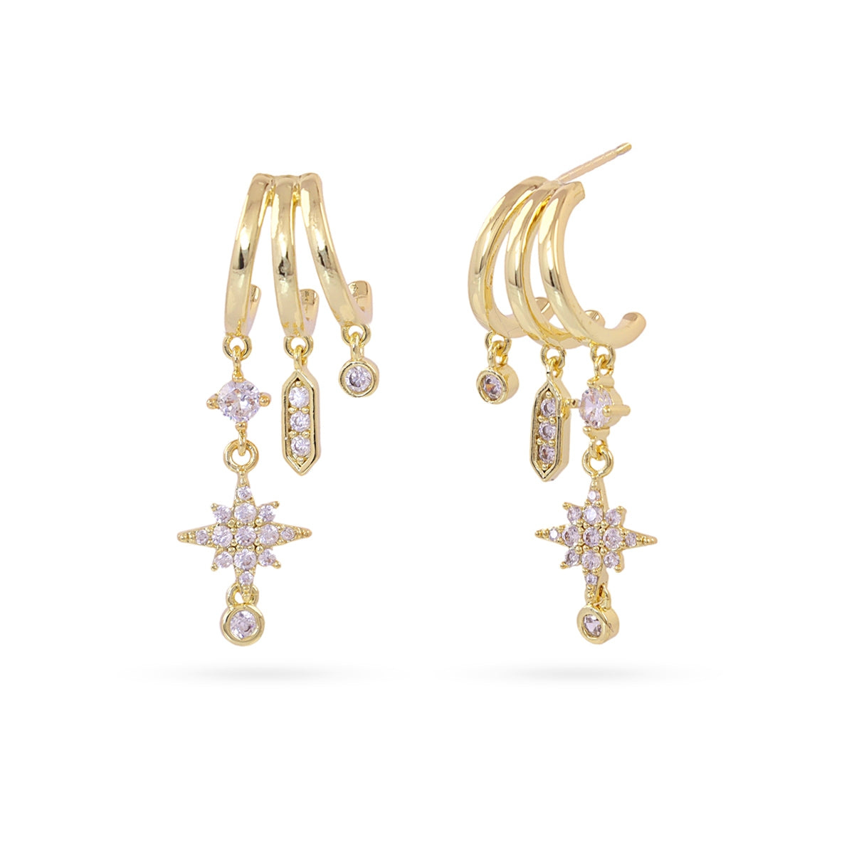 Pendientes Shine Shira Dorado Anartxy