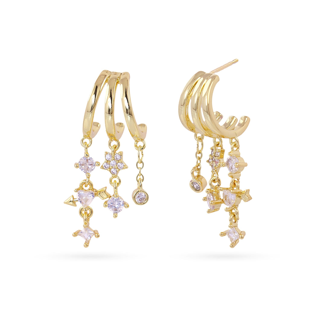 Pendientes Shine Stellan Dorado Anartxy