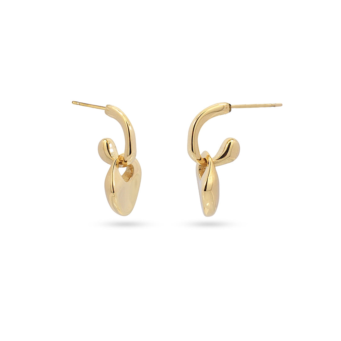 Pendientes Waves Tangle Dorado Anartxy