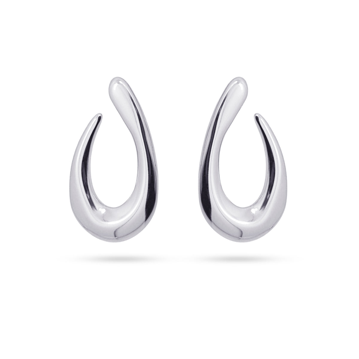 Pendientes Waves Big Nest Plateado Anartxy